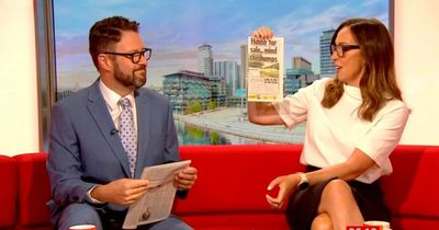 BBC Breakfast's Jon Kay grins as viewers spot Sally Nugent's racy on-air blunder