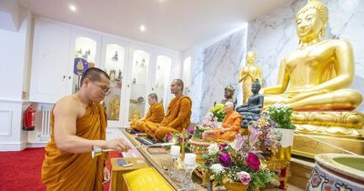 Inside incredible temple converted from family home with 500kg gold Buddha on display