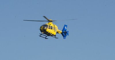 Football match abandoned as man in his 20s airlifted to hospital