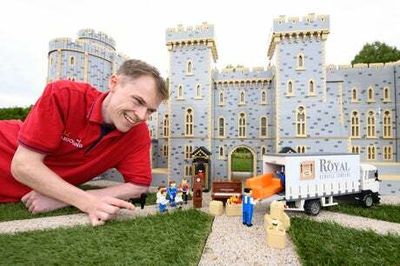Legoland celebrates Cambridges’ arrival in Windsor with models of the family moving in
