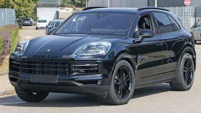 Refreshed Porsche Cayenne Spied In Almost No Camouflage