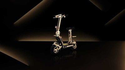 The Caviar Thunderball Is A Golden Electric Scooter That Costs $49,000