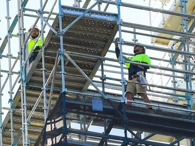 Construction work falls in June quarter