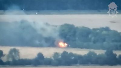 Ukrainian Artillery Takes Out Russian Howitzer In Precision Strike