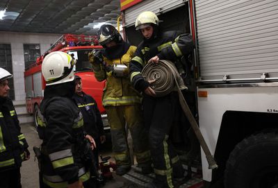 Ukraine firefighters adapt to working in war zone