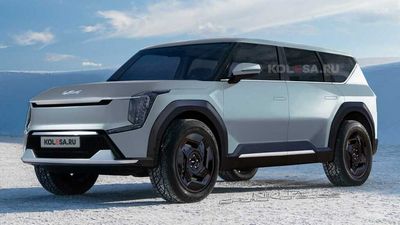 Kia EV9 Rendering Previews Imposing Electric Family Hauler