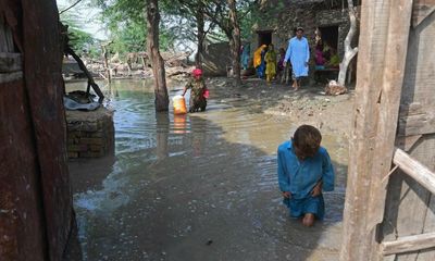 ‘Just a pile of mud’: Pakistani floods force family to rebuild home again