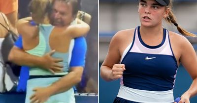 Czech star, 16, rejects US Open outrage after her dad and coach's celebratory butt pats