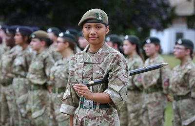 Girl who came from Philippines with no English given Army cadets’ highest rank