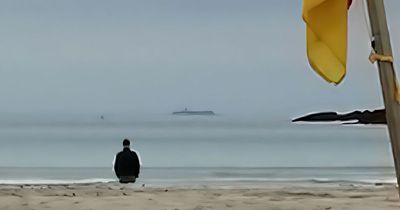 Huge mystery 'submarine' spotted off Irish coast by shocked beach goers