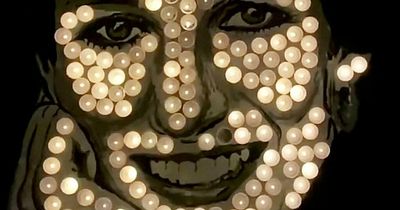 Artist creates portrait of Diana, Princess of Wales, out of candles