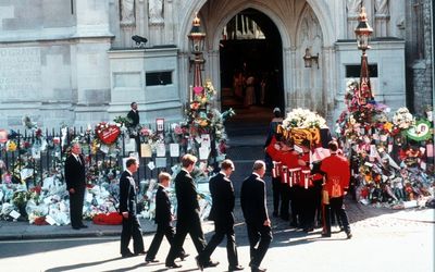Two princes were changed forever after the funeral that stopped the hearts of a nation