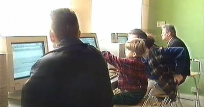 Throwback Edinburgh footage captures the city's first internet café