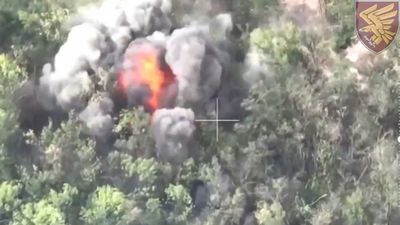 Ukrainian Paratroopers Take Out Russian BMP In Forest