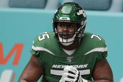 Former Jets OT Chuma Edoga claimed off waivers by Falcons