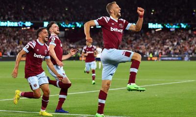 Tomas Soucek salvages draw for West Ham to slow Tottenham’s momentum