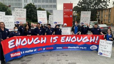 NSW nurses and midwives go on third strike, call for increased staff levels