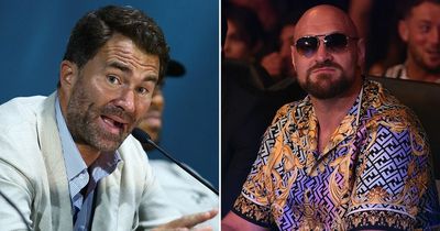 Eddie Hearn hits out at "fake" Tyson Fury for laughing at Anthony Joshua