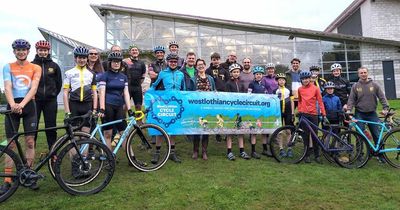 Volunteers who helped helped secure world-class cycling facility for West Lothian celebrate their achievement