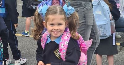 'Miracle' Dublin girl walks unaided into first day of school after life-changing operation