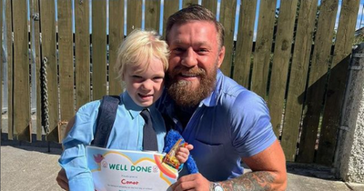 Conor McGregor shares photo with son as he celebrates first day of school