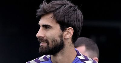 Andre Gomes leaves Everton training ground as late transfer interest emerges
