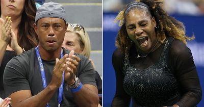 Serena Williams hails Tiger Woods influence as golf icon cheers her on at US Open