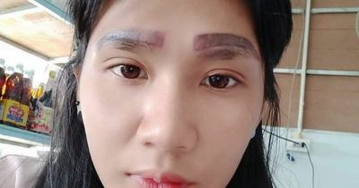 Woman left with four huge eyebrows after botched tattoo job in Thailand