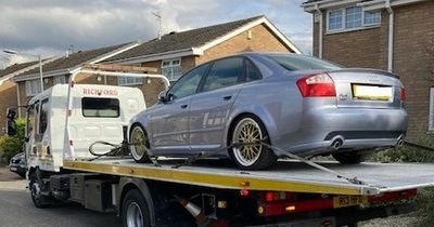 Abandoned Audi in Mansfield towed away and could be destroyed