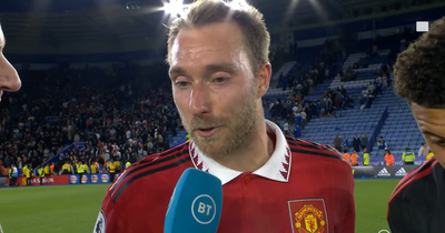 Christian Eriksen sends warning to Manchester United dressing room after 1-0 Leicester win