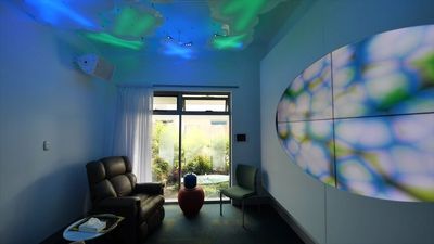 Melbourne artist Efterpi Soropos creates Human Rooms for aged care, palliative care to improve end-of-life experience