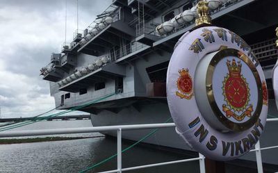 India’s indigenous aircraft carrier and largest warship INS Vikrant joins Navy