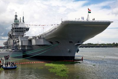 Modi commissions India's first home-built aircraft carrier in defence push