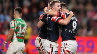 Roosters down Rabbitohs at new SFS, Bulldogs sneak home against Manly