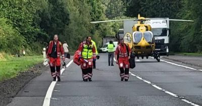 Huge crash on Luss road near Loch Lomond as emergency services rush to scene