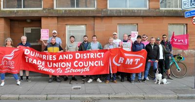 Dumfries and Galloway Royal Mail and telecommunications workers go on strike