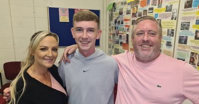 Delighted students celebrate Leaving Cert results at Dublin school