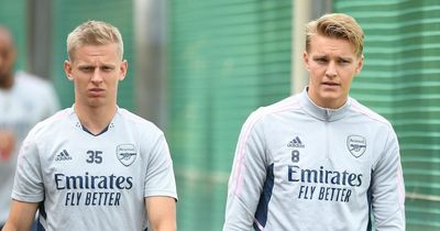 Oleksandr Zinchenko fails to train as Arsenal give update on Martin Odegaard ahead of Man United