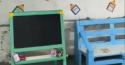 Heartbreaking attempt by teachers to decorate bomb shelters transformed into makeshift classrooms in Ukraine