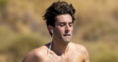 TOWIE's James Argent shows off 14 stone weight loss as he enjoys topless run