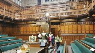 Watch: Extinction Rebellion protesters glue themselves to Speaker’s chair