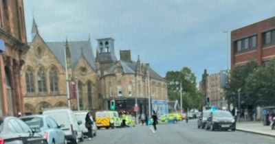 Glasgow pensioner rushed to hospital with serious injuries after being knocked down by bus
