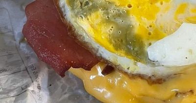 Dad's food poisoning fear after biting into 'green' egg in McDonalds breakfast
