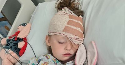 'I thought my little girl had ice in her eye after a snowball fight but it was a rare cancer - which claimed her left eye'