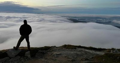 Hiker wakes up to 'biblical' cloud inversion while camping at the top of Ben Lomond