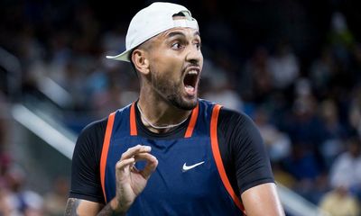 Nick Kyrgios sideshow rolls on with straight-sets defeat of JJ Wolf