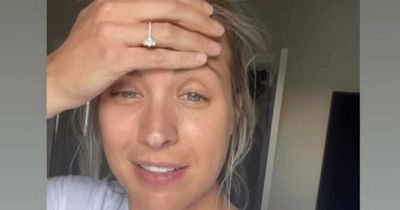 Gemma Atkinson says she looks like she's been 'whacked in the face' after emergency procedure
