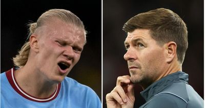 Steven Gerrard makes Erling Haaland selection joke before Aston Villa vs Man City