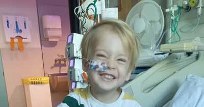 Three-year-old diagnosed with neuroblastoma after pain left him unable to walk
