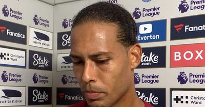 Virgil van Dijk insists Liverpool "should have won" after failure at Everton